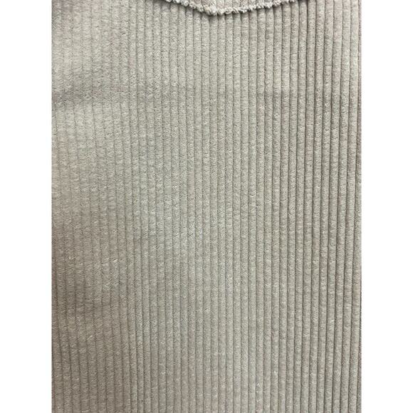 Massive Men’s L Beige Corduroy Shirt SS Single Pocket Button Down - Picture 3 of 8